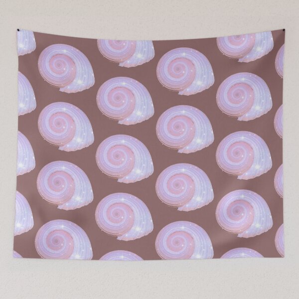 Item preview, Magical Pastel Spiral Seashell Coastal Aesthetic Art designed and sold by Rawafi Art Studio.
