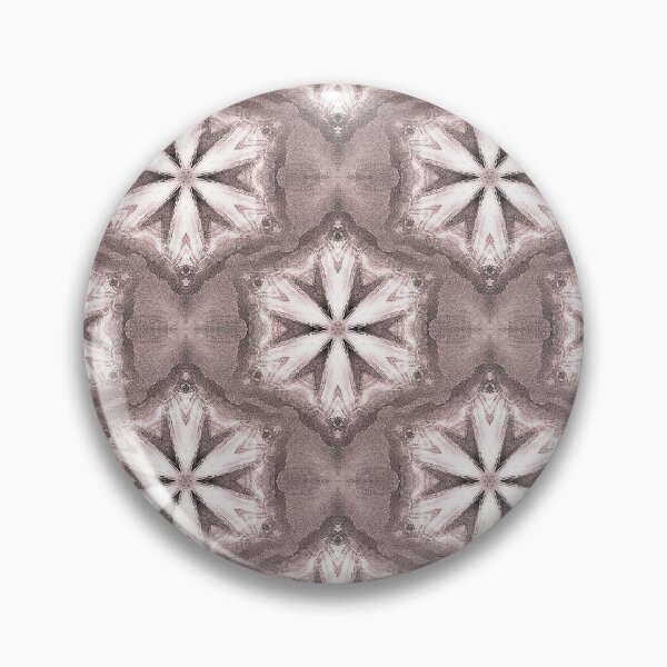 Item preview, Boho Hexagon Mandala Pattern in Brown and White designed and sold by Artistestella.
