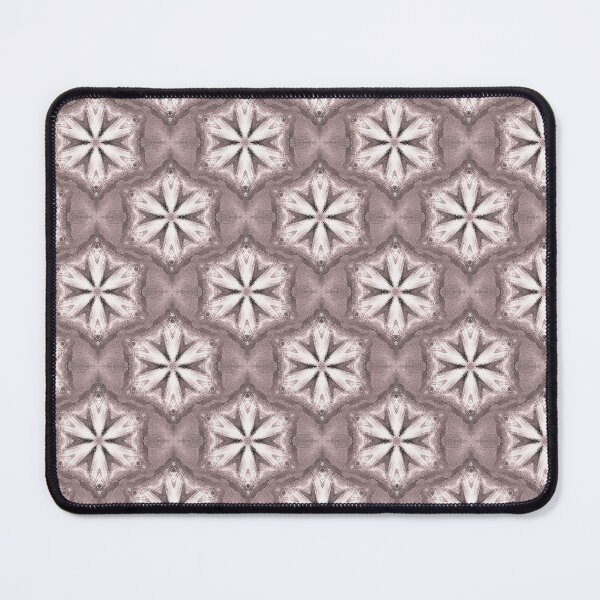 Item preview, Boho Hexagon Mandala Pattern in Brown and White designed and sold by Artistestella.