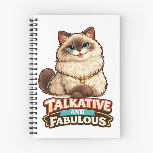 Item preview, Talkative and Fabulous – Funny Cat Lover Design designed and sold by EastEndTownie.