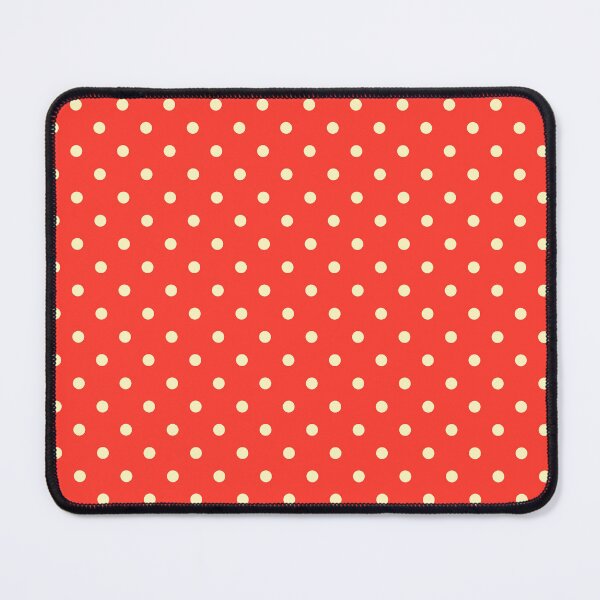 Item preview, Polka Dot Pattern in Bright Cherry Tomato Red and Light Butter Yellow designed and sold by kierkegaard.