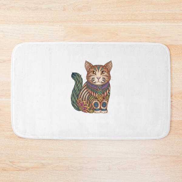 Item preview, ​Mystical Boho Cat - Spiritual Mandala Pet Art designed and sold by Rasha-flow.