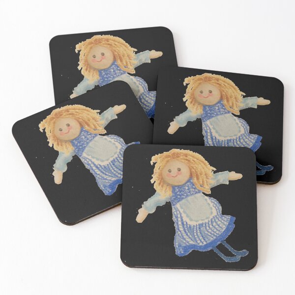 Item preview, Cute Vintage Rag Doll Pastel Drawing - Cottagecore Art designed and sold by Arteandart.