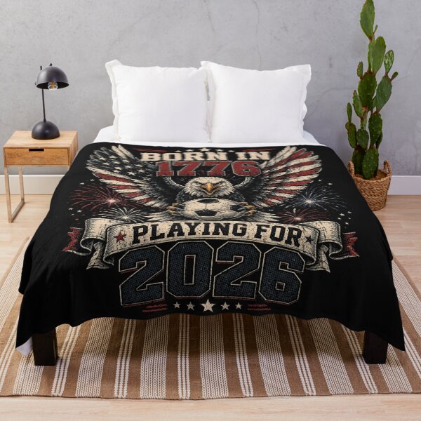 Item preview, Born In 1776 Playing For 2026 Patriotic Soccer Eagle designed and sold by Supri123.