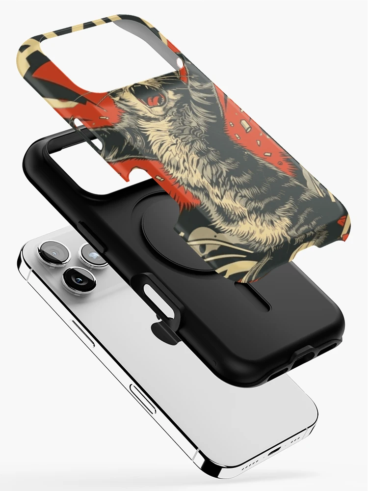 Thumbnail 2 of 4, iPhone Case, Catzilla Rampage designed and sold by NeonFurLab.