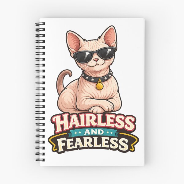 Artikelvorschau, Haarlos und furchtlos – Lustiges Design für Sphynx-Katzenliebhaber entworfen und verkauft von EastEndTownie.