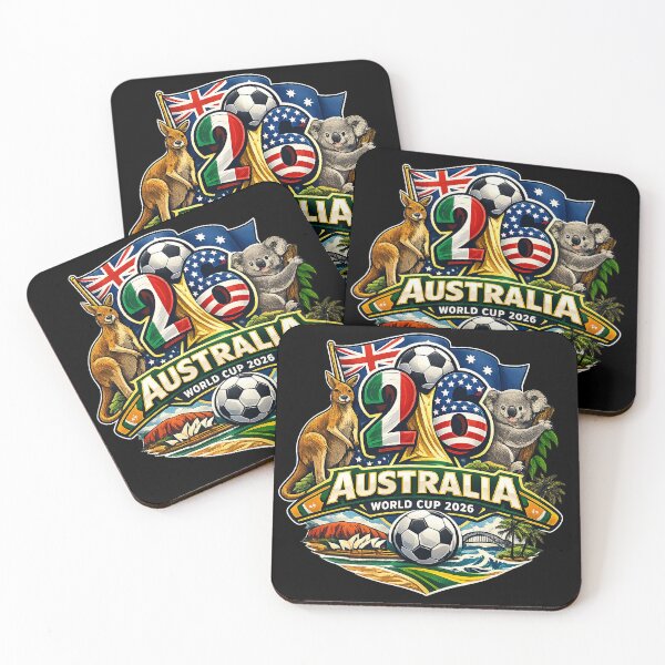 Item preview, Australia 2026 Football Supporter Kangaroo Green & Gold Fan Art designed and sold by homashad.