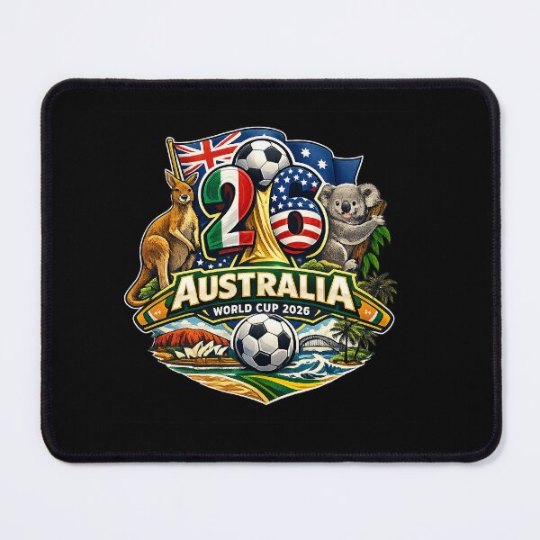Item preview, Australia 2026 Football Supporter Kangaroo Green & Gold Fan Art designed and sold by homashad.