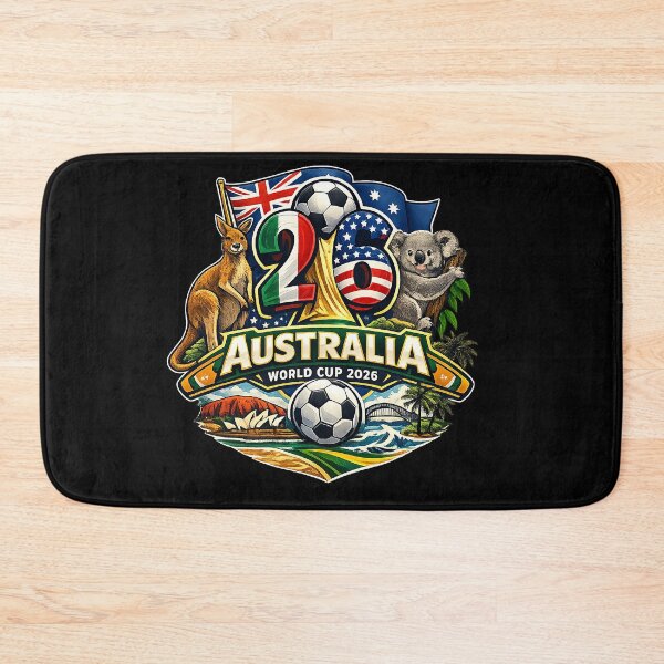 Item preview, Australia 2026 Football Supporter Kangaroo Green & Gold Fan Art designed and sold by homashad.