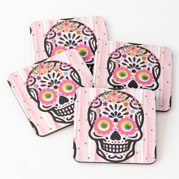 Item preview, Aesthetic Floral Sugar Skull Design - Spooky Cute Y2K Halloween Vibes designed and sold by VibranPalette.