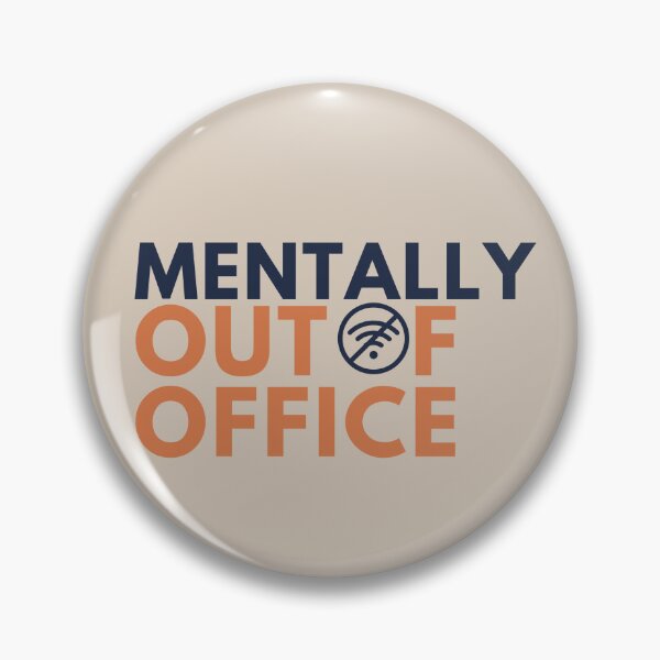 Item preview, Mentally Out of Office – Funny Burnout & Introvert designed and sold by No Excuses Supply.