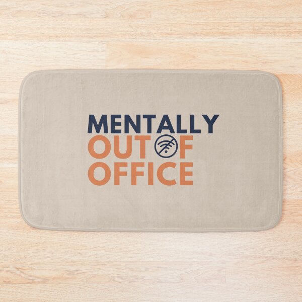 Item preview, Mentally Out of Office – Funny Burnout & Introvert designed and sold by No Excuses Supply.