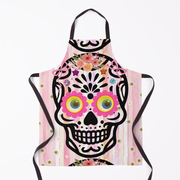 Item preview, Aesthetic Floral Sugar Skull Design - Spooky Cute Y2K Halloween Vibes designed and sold by VibranPalette.