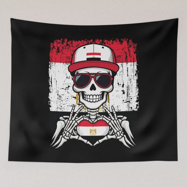 Item preview, Egypt Pride Skeleton Art Tee designed and sold by Colorful Designs.