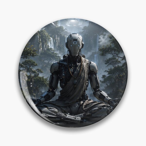 Item preview, Cybernetic Monk in Sacred Ruins designed and sold by alphaimagens.