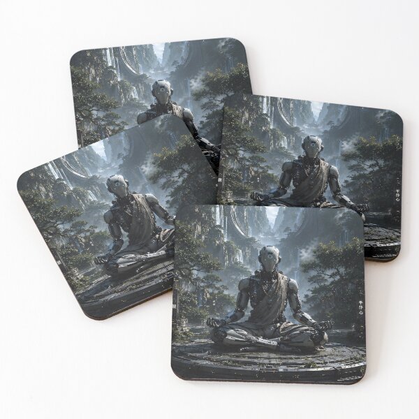 Item preview, Cybernetic Monk in Sacred Ruins designed and sold by alphaimagens.