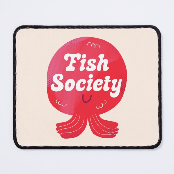 Item preview, Fish Society Badge designed and sold by yellowflowerhut.