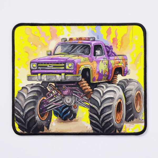 Item preview, Multicolour Monster Trucks designed and sold by Magenta Merch.