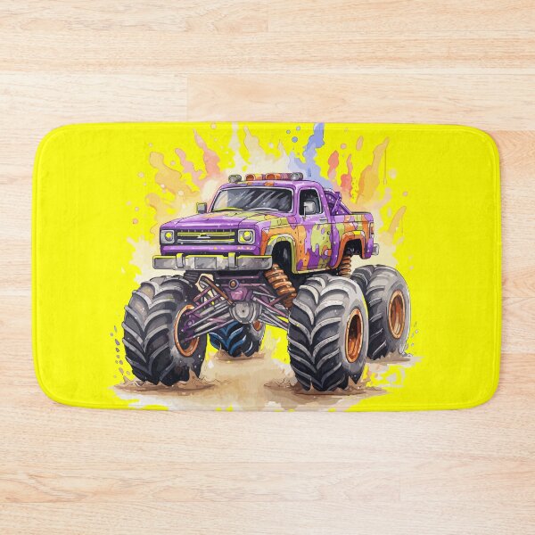 Item preview, Multicolour Monster Trucks designed and sold by Magenta Merch.