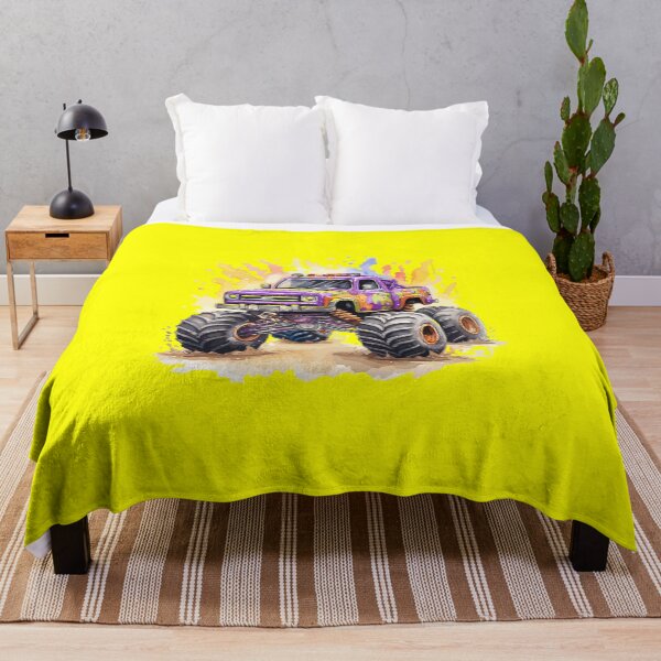 Item preview, Multicolour Monster Trucks designed and sold by Magenta Merch.