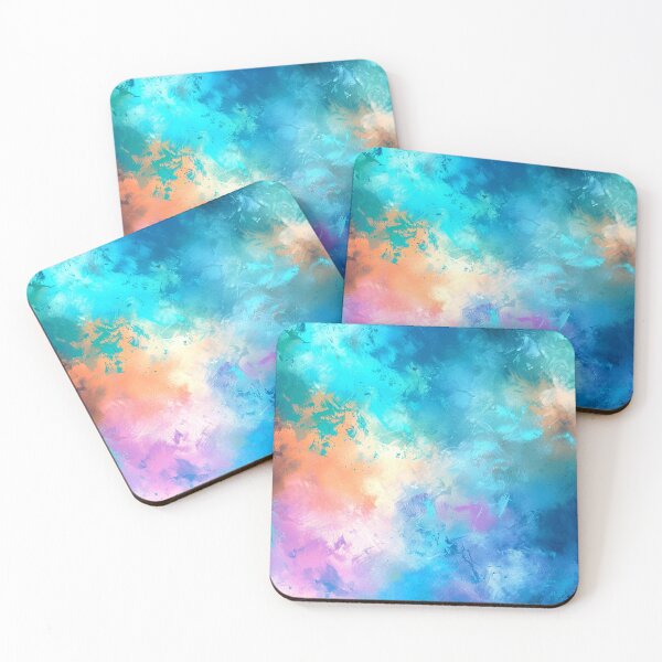 Item preview, Fantasy Blue Sky Abstract With Pink Peach Clouds designed and sold by DEC02.