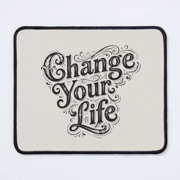 Item preview, Change Your Life - Black on White designed and sold by LisaMise.