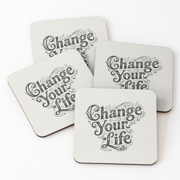Item preview, Change Your Life - Black on White designed and sold by LisaMise.