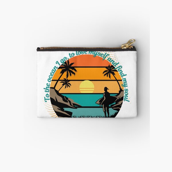 Item preview, To the Ocean I Go Sunset Surfer — Retro Beach Quote T-Shirt designed and sold by DonnaRaine.