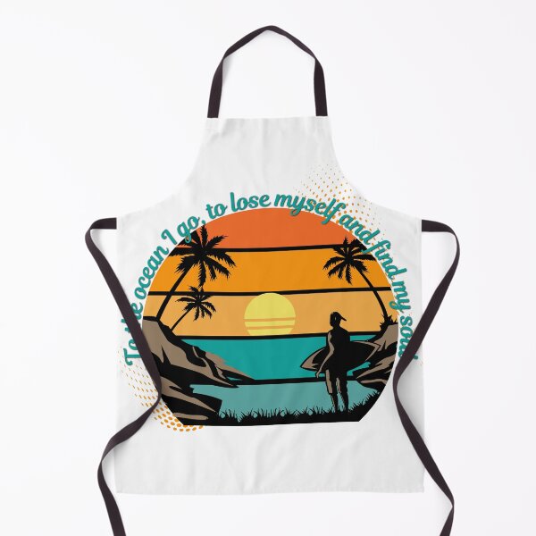 Item preview, To the Ocean I Go Sunset Surfer — Retro Beach Quote T-Shirt designed and sold by DonnaRaine.