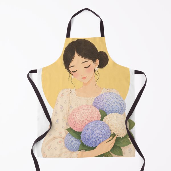 Item preview, Hydrangea Dreams | Soft Floral Girl Illustration designed and sold by ravuh.