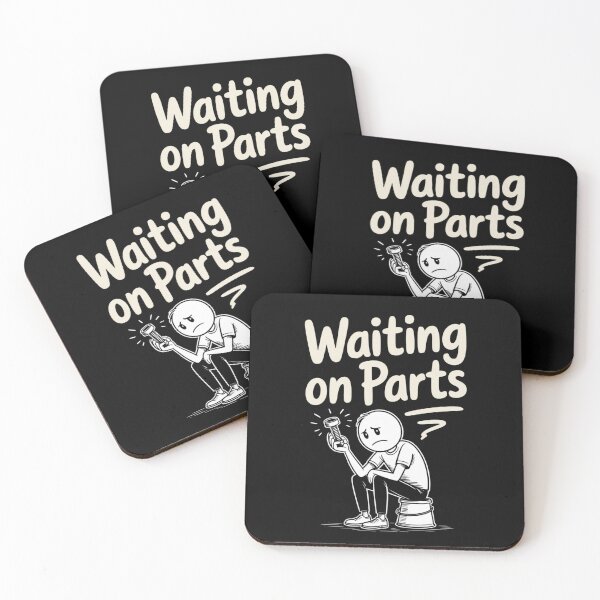 Item preview, Mechanic Men Auto Repair Waiting on Parts Car Technician designed and sold by ZACK ART.