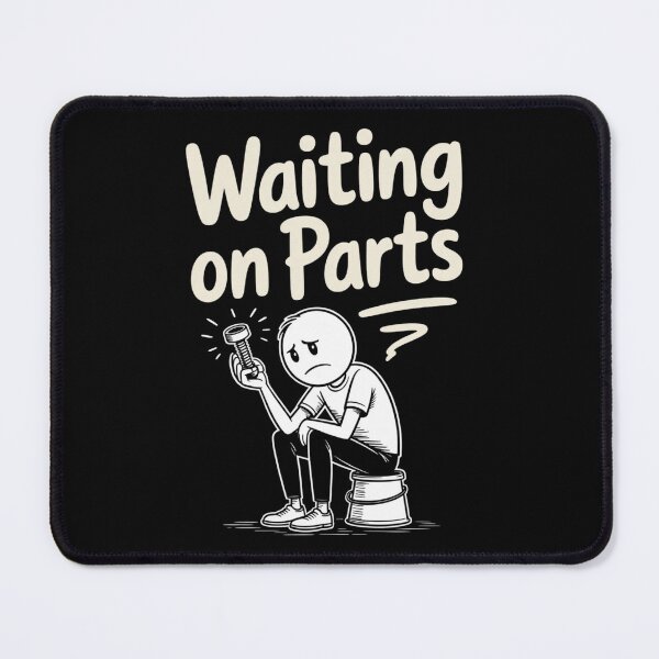 Item preview, Mechanic Men Auto Repair Waiting on Parts Car Technician designed and sold by ZACK ART.