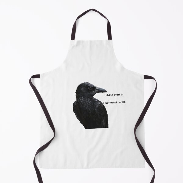 Item preview,  Crow doesn't care.  designed and sold by Obstinate Birds.