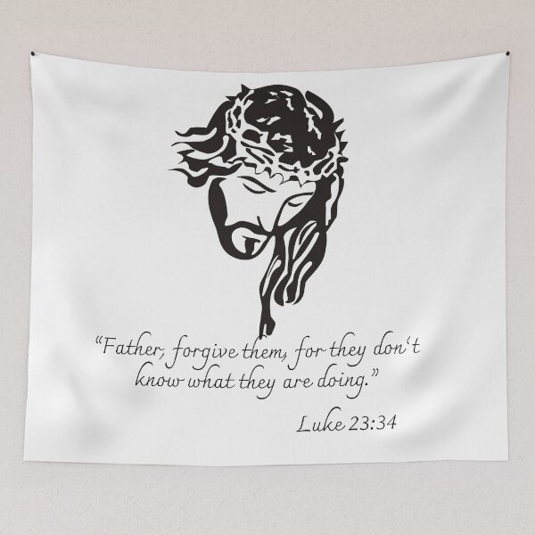 Item preview, “Father, forgive them, for they don’t know what they are doing." Gifts for Christians designed and sold by Kuzmier.