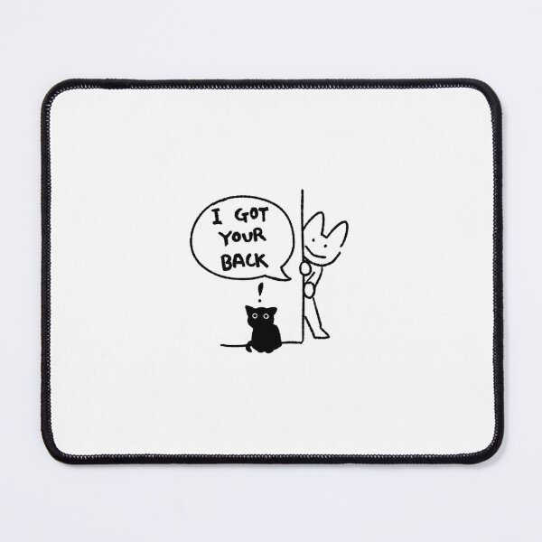 Item preview, I Got Your Back Cat Sticker | Funny Cat Friendship Illustration | Cute Supportive Cat Art designed and sold by lazydayz16.