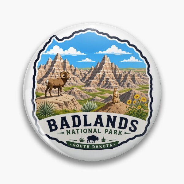 Item preview, Badlands National Park, South Dakota Wildlife designed and sold by Myra365Art.