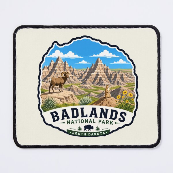 Item preview, Badlands National Park, South Dakota Wildlife designed and sold by Myra365Art.