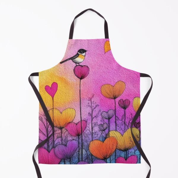 Item preview, Vibrant watercolor flower and bird art designed and sold by dcrc.