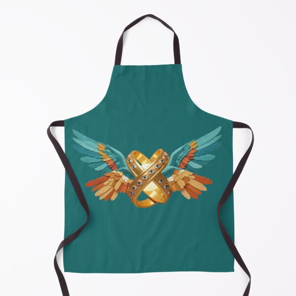 Item preview, Winged Infinity Gold Feather Emblem designed and sold by TheUnveiledEye.
