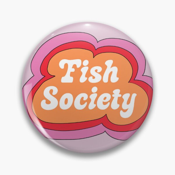Item preview, Fish Society (Orange on Purple) designed and sold by yellowflowerhut.