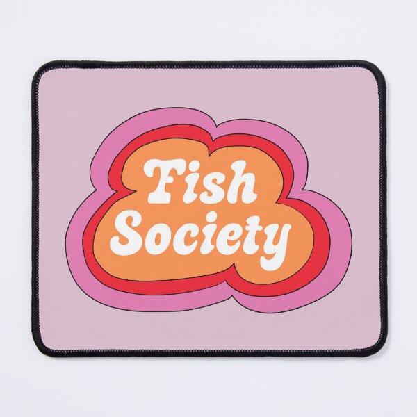 Item preview, Fish Society (Orange on Purple) designed and sold by yellowflowerhut.