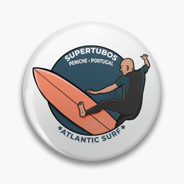 Item preview, Supertubos Peniche Portugal Atlantic Surf Retro designed and sold by shopdiego.