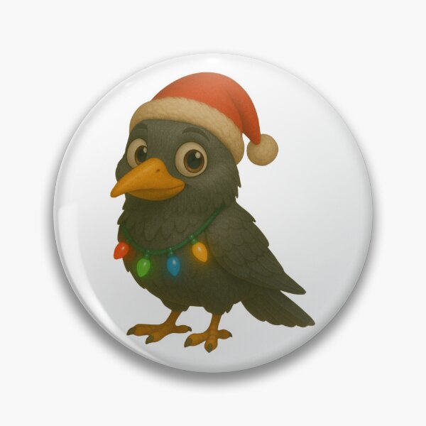 Item preview, Christmas Jackdaw Crow designed and sold by Sillytoe.