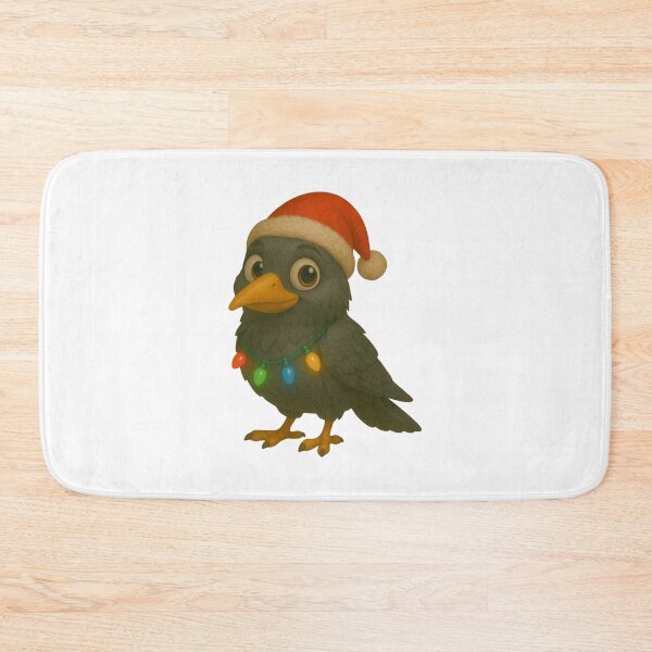 Item preview, Christmas Jackdaw Crow designed and sold by Sillytoe.