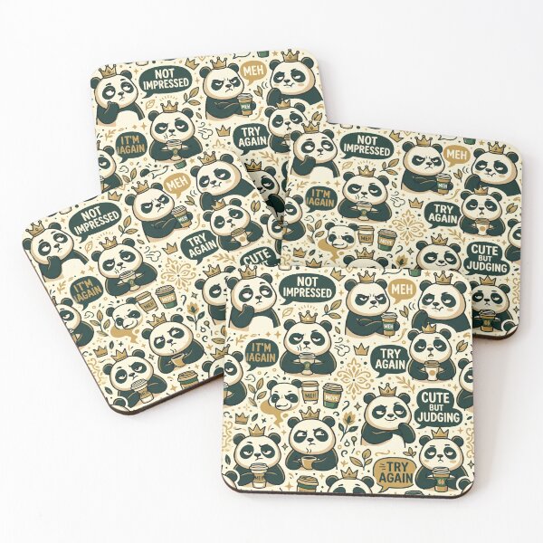 Item preview, Cute Panda Pattern Seamless Black and White Animal Design designed and sold by Rovano.
