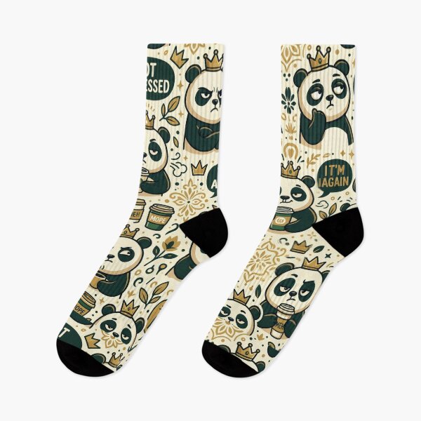 Item preview, Cute Panda Pattern Seamless Black and White Animal Design designed and sold by Rovano.