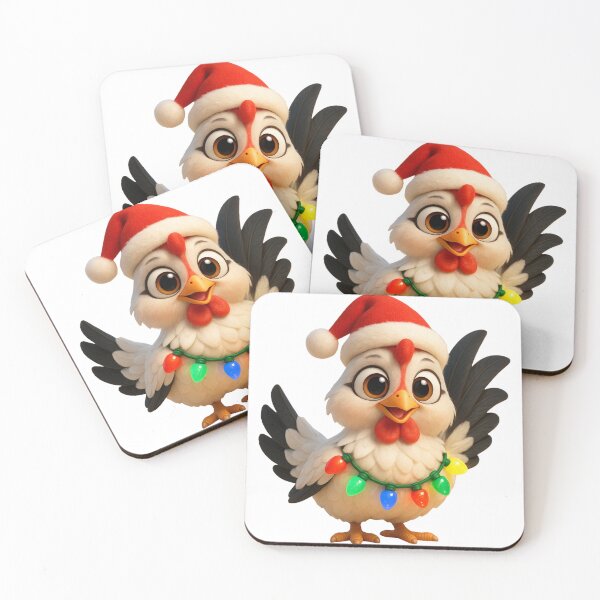 Item preview, Christmas Japanese Bantam Chicken designed and sold by Sillytoe.
