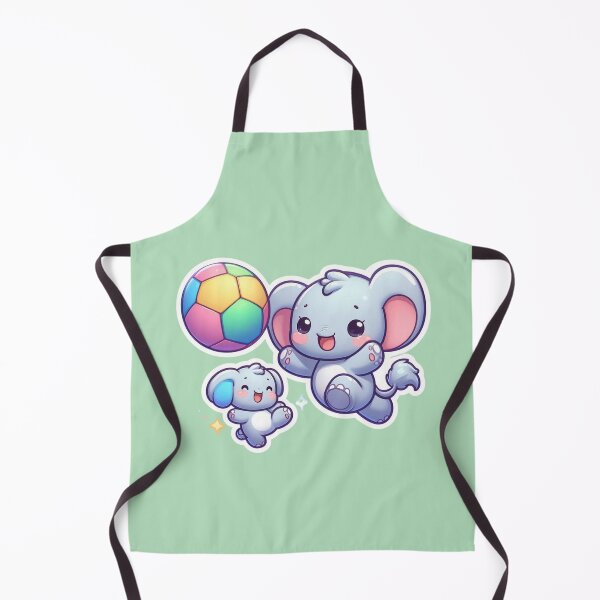 Item preview, Cute Baby Elephant Playing Football Sticker designed and sold by carestazafeli.