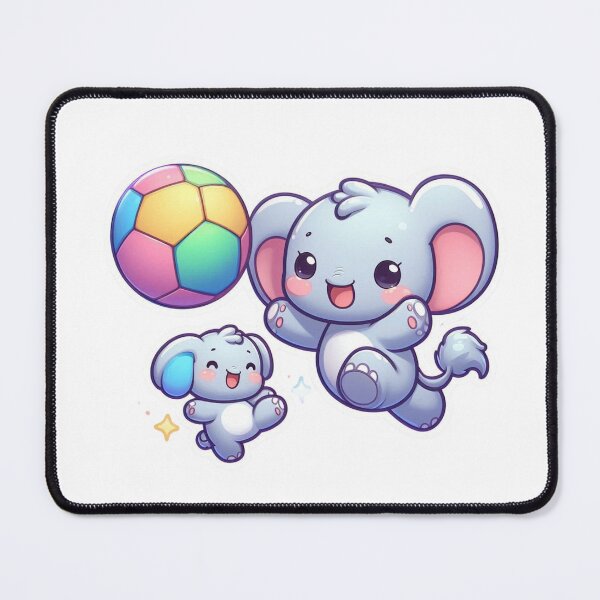 Item preview, Cute Baby Elephant Playing Football Sticker designed and sold by carestazafeli.