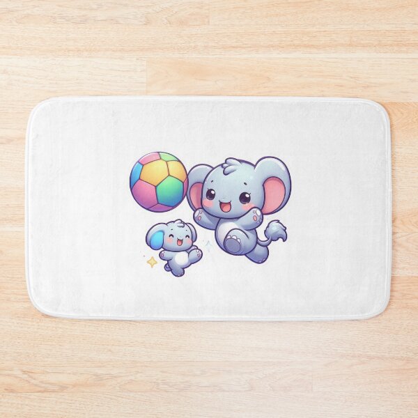 Item preview, Cute Baby Elephant  Playing Football Sticker designed and sold by carestazafeli.